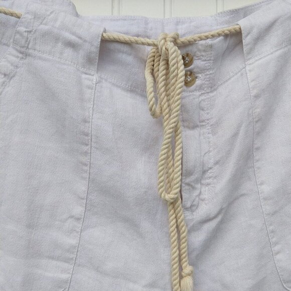 Fresh Produce Del Mar Linen Shorts White Size L NWT L Bermuda Womens MSRP $65 - Picture 5 of 15